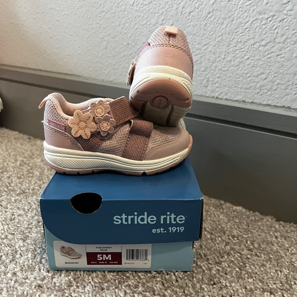 Pink kids sneakers
